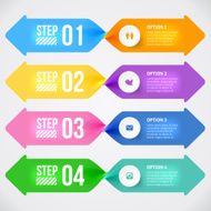 Modern infographics element N43