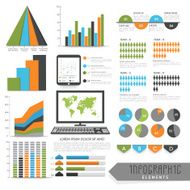 Set of infographic elements for business N2