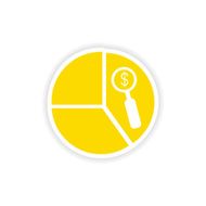 icon sticker realistic design on paper chart