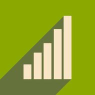 Flat with shadow icon and mobile applacation grafic