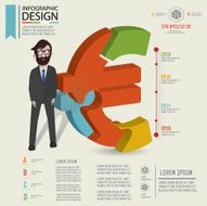 Finance puzzle info graphic design character design clean vector N2