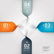 Abstract spiral infographics options banner N3