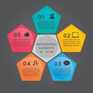 Infographic Flower Design with 4 Options N2