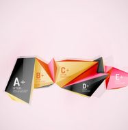 Geometric shapes in the air Vector abstract background N235