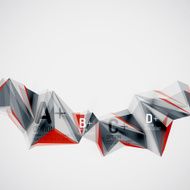 Geometric shapes in the air Vector abstract background N239