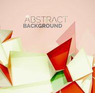 Geometric shapes with sample text Abstract template N189