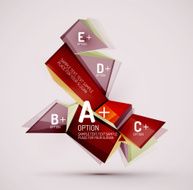 Geometric shapes with sample text Abstract template N193