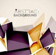 Geometric shapes with sample text Abstract template N194