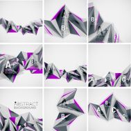 Geometric shapes in the air Vector abstract background N244