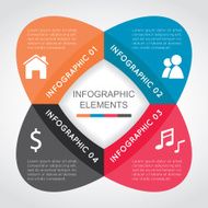 Flower Style Infographics Elements
