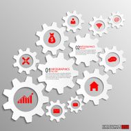 Infographics vector design template N161