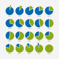 Set of circle diagram infographic design N2