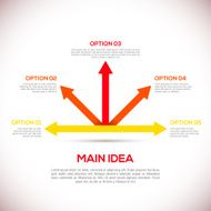 Infographics 3D template with arrows N2