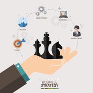 vector infographics background business strategy concept N2