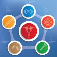 Medical concept info graphic design clean vector N12
