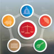 Business concept info graphic design clean vector N12
