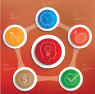 Business idea Info graphic design clean vector