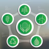Ecology Info graphic design clean vector