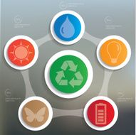 Ecology Info graphic design clean vector N2
