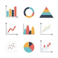 Graph icon set N3