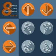 set of eight icons - with arrows N2