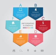 Pentagon Infographic Elements N2