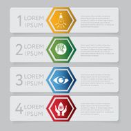Design number banners template graphic or website layout N15