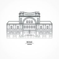 Line Icon Country Rome
