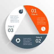 Modern vector info graphic for business project N104