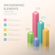 abstract bar chart infographics N4