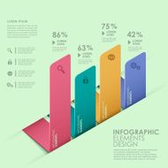 abstract bar chart infographics N5