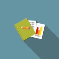 Note Concept Flat Background Vector Illustration N2