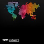 Vector Abstract Telecommunication Earth Map N3