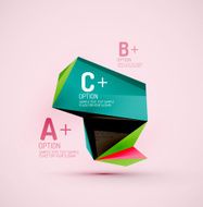 Geometric shapes in the air Vector abstract background N247