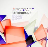 Geometric shapes with sample text Abstract template N199