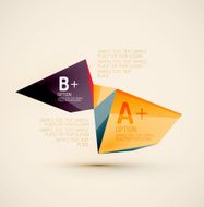 Geometric shapes in the air Vector abstract background N248