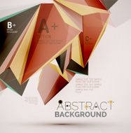 Geometric shapes in the air Vector abstract background N250