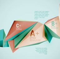 Geometric shapes in the air Vector abstract background N251