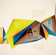 Geometric shapes in the air Vector abstract background N252