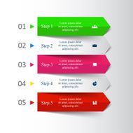 Vector lines arrows infographic N10