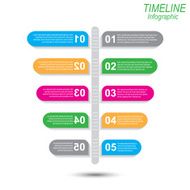 Modern time line design template N15