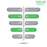 Modern time line design template N16