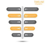 Modern time line design template N18