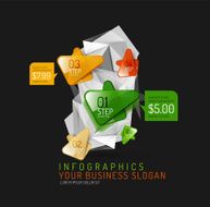 Vector fresh business abstract infographic N42
