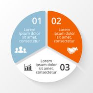 Vector circle infographic Template for cycle diagram graph presentation and N22