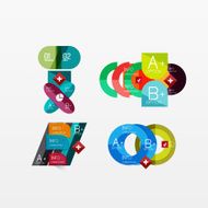 Collection of modern business infographic templates N24
