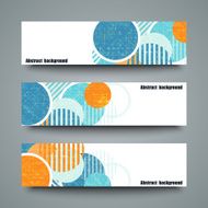 Set of banner templates with abstract background N19
