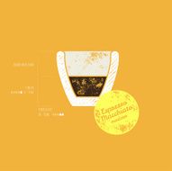 Original Espresso Macchiato Modern Recipe - Retro Grunge Vector N2
