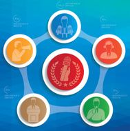 News info graphic design clean vector