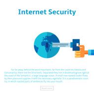 Protection against data theft vector illustration